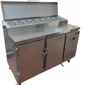 MESA REFRIGERADA CON BANDEJA